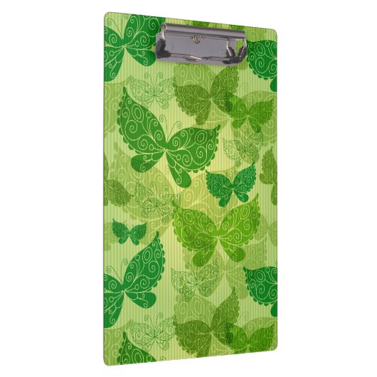 Frühlings-grünes Muster Klemmbrett (Rechts)
