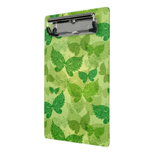 Frühlings-grünes Muster Mini Klemmbrett (Gewinkelt2)
