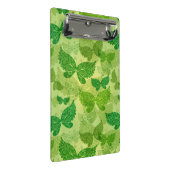 Frühlings-grünes Muster Mini Klemmbrett (Schrägansicht)