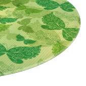 Frühlings-grünes Muster Schneidebrett (Ecke)