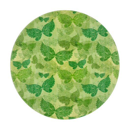 Frühlings-grünes Muster Schneidebrett (Vorderseite)