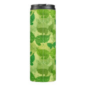 Frühlings-grünes Muster Thermosbecher (Rückseite)