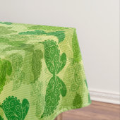 Frühlings-grünes Muster Tischdecke (Beispiel)