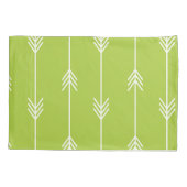 Frühlings-grünes Pfeil-Muster Kissenbezug (Rückseite)