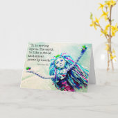 Frühlings-Grüße Karte (Gelbe Blume)