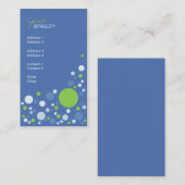 Frühlings-Himmel-Retro Punkte Visitenkarte (Vorne/Hinten)