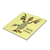 Frühlings-Huhn Fliese (Seite)