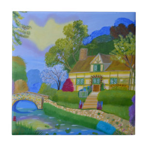 Frühlings-Hütte Fliese