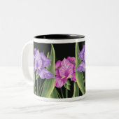 Frühlings-Iris Zweifarbige Tasse (Vorderseite Links)