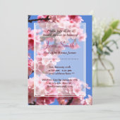 Frühlings-Kirschblüten-Brautparty-Einladung Einladung (Stehend Vorderseite)
