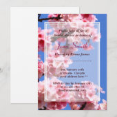 Frühlings-Kirschblüten-Brautparty-Einladung Einladung (Vorne/Hinten)