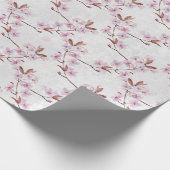 Frühlings-Kirsche-Blossom-Zweige Geschenkpapier (Ecke)