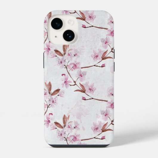 Frühlings-Kirsche-Blossom-Zweige iPhone Hülle (Rückseite)