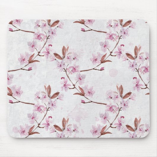 Frühlings-Kirsche-Blossom-Zweige Mousepad (Vorne)