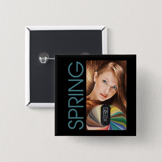 Frühlings-Knopf Button (Vorne & Hinten)