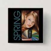 Frühlings-Knopf Button (Vorderseite)