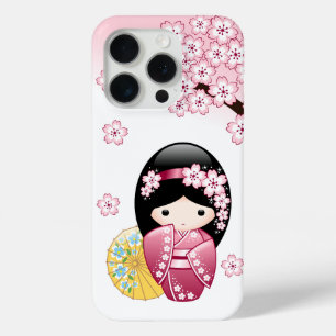 Frühlings-Kokeshi-Puppe - Süßes japanisches Geisha Case-Mate iPhone Hülle