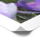 Frühlings-Krokus-Grafik Poster (Ecke)