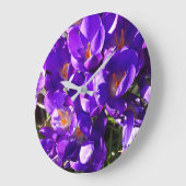 FRÜHLINGS-KROKUS GROßE WANDUHR (Winkel)