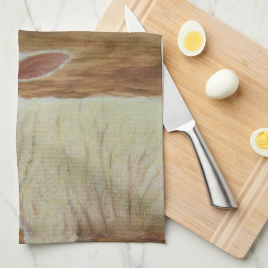 Frühlings-Lamm Geschirrtuch (Viertel Falte)