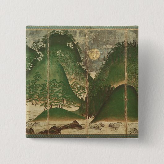 Frühlings-Landschaft mit Sun Button (Vorderseite)