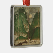 Frühlings-Landschaft mit Sun Silbernes Ornament (Rechts)