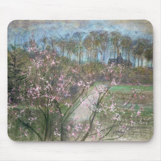 Frühlings-Landschaft Mousepad (Vorne)