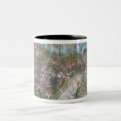 Frühlings-Landschaft Zweifarbige Tasse (Mittel)