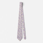 Frühlings-Lavendel-Blumen-Schlips Krawatte (Vorderseite)