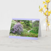 Frühlings-Lavendel-Weg-Gruß-Karte Karte (Gelbe Blume)