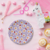 Frühlings-Marienkäfer und Gänseblümchen Pappteller (Party)