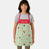 Frühlings-Marienkäfer und Gänseblümchen personalis Schürze (Insitu)