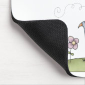 Frühlings-Material · Birdhouse u. Vogel Mousepad (Ecke)