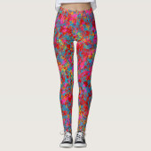 Frühlings-Mischung hellblaue LEGGINGS-Querstation Leggings (Vorderseite)