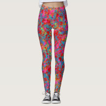 Frühlings-Mischung hellblaue LEGGINGS-Querstation