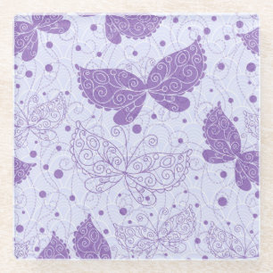 Frühlings-Muster Glasuntersetzer