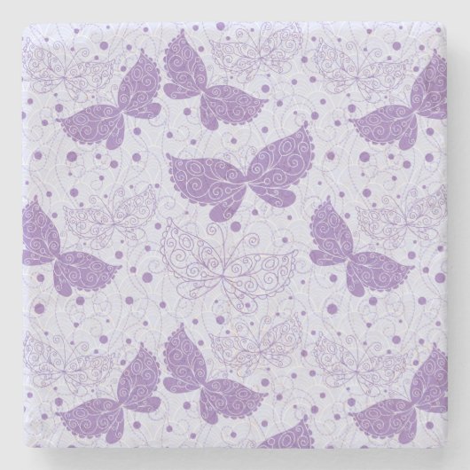 Frühlings-Muster Steinuntersetzer (Vorderseite)