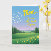 Frühlings-Muttertags-Wiesenblick-Karte Karte (Gelbe Blume)
