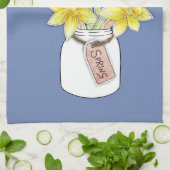 Frühlings-Narzissen Geschirrtuch (Gefaltet)