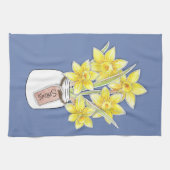 Frühlings-Narzissen Geschirrtuch (Horizontal)