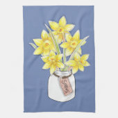 Frühlings-Narzissen Geschirrtuch (Vertikal)