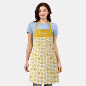 Frühlings-Narzissen-Muster Schürze (Getragen)
