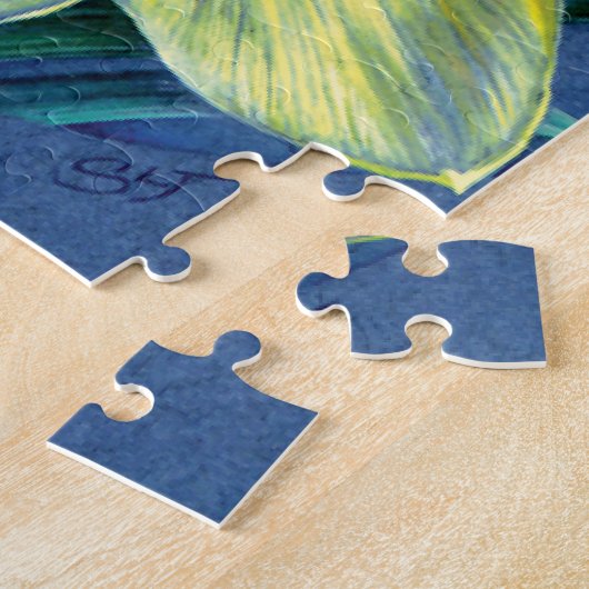 Frühlings-Narzissenkunst, die Puzzlen malt Puzzle (Seite)