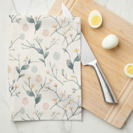 Frühlings-Oster-Küchentücher mit Botanik-Muster Geschirrtuch