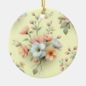 Frühlings-Osterblumen Keramik Ornament (Vorne)