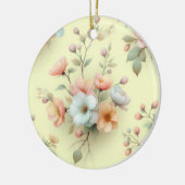 Frühlings-Osterblumen Keramik Ornament (Links)