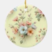 Frühlings-Osterblumen Keramik Ornament (Hinten)