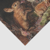 Frühlings-Osterkaninchen Dekoupage Entkopplung rus Seidenpapier (Ausschnitt)