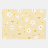 Frühlings-Pastell-Blumen & Herzen Geschenkpapier Set (Vorderseite 2)