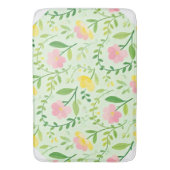 Frühlings-Pastell-Blumenmuster Badematte (Vorderseite Vertikal)